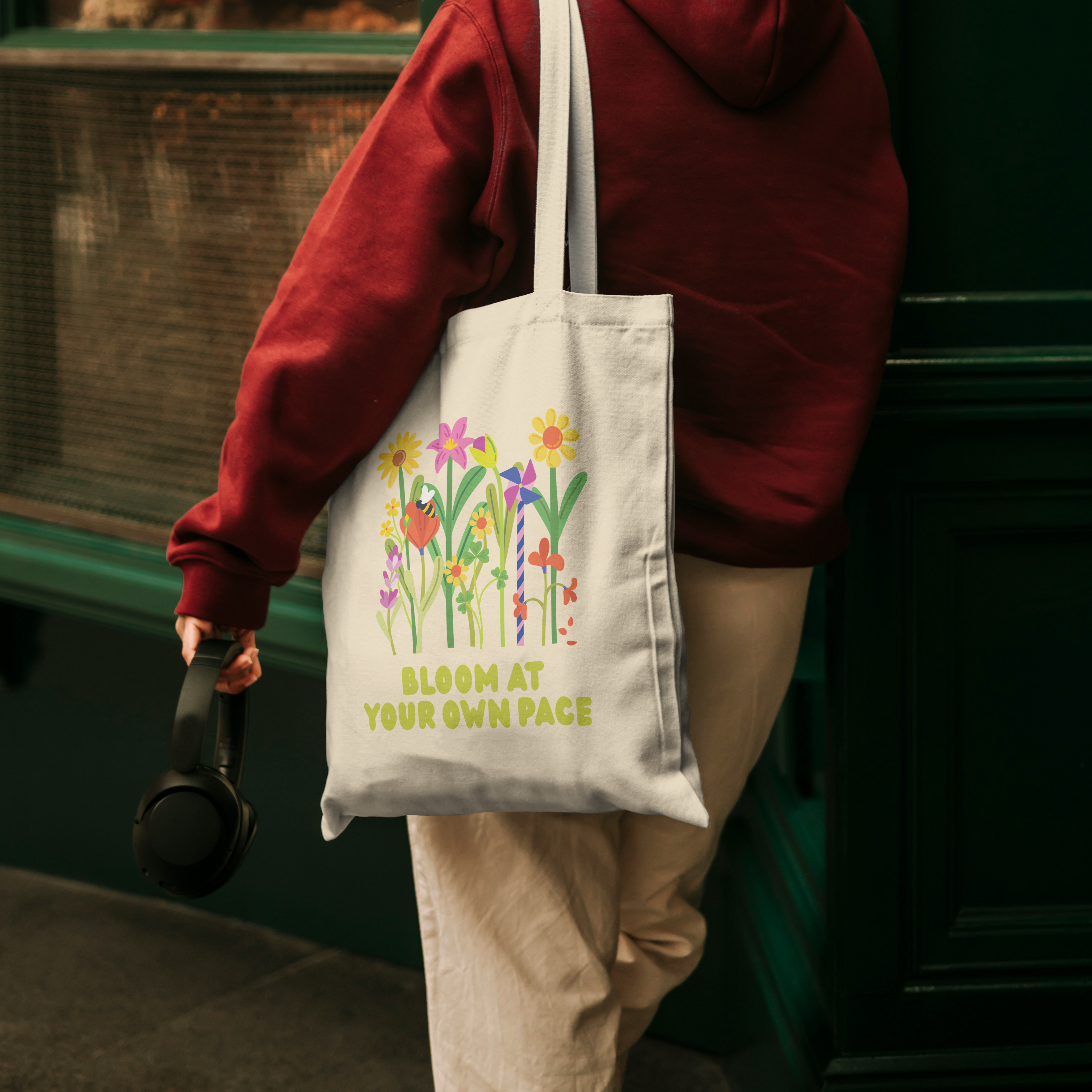Bloom at Your Own Pace Tote Bag